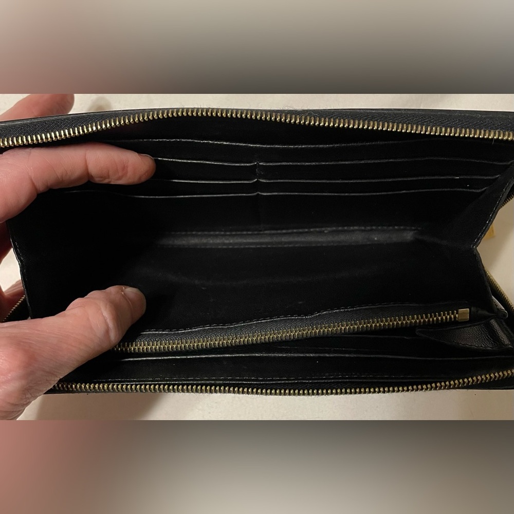 Céline Authentic Vintage Blue Zipper Long Wallet - Picture 11 of 16
